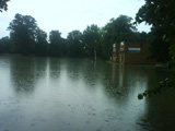The Floods in Gloucester 2007 - Outside Jayl's Underground Studio